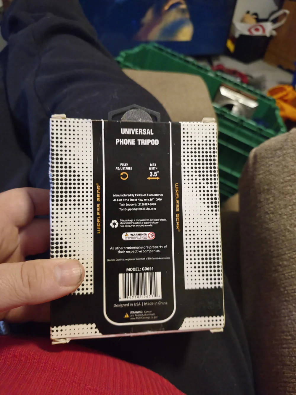 Universal Phone Tripod - Black and White